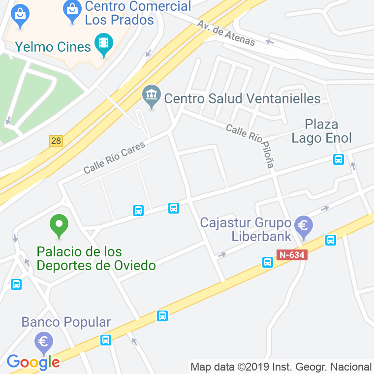 Código Postal calle Rio Nalon en Oviedo