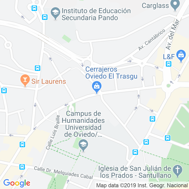Código Postal calle Aureliano San Roman, avenida en Oviedo