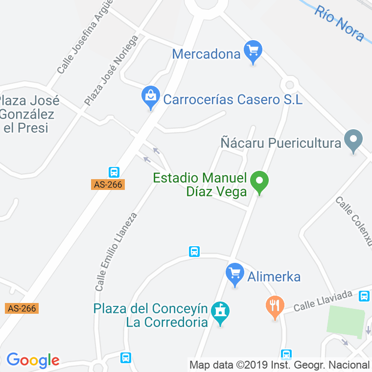 Código Postal calle Ciudades Unidas en Oviedo