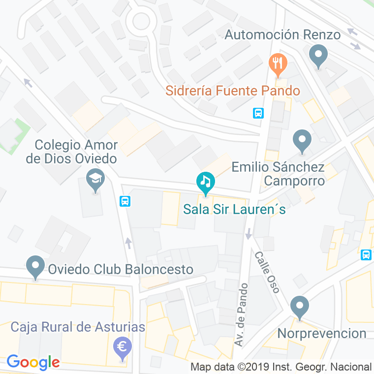 Código Postal calle Eugenio Tamayo en Oviedo