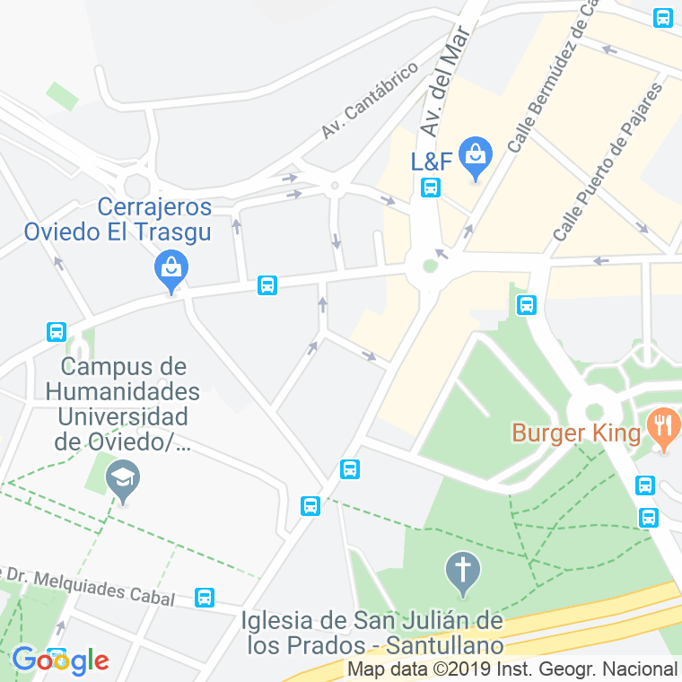 Código Postal calle Granados en Oviedo
