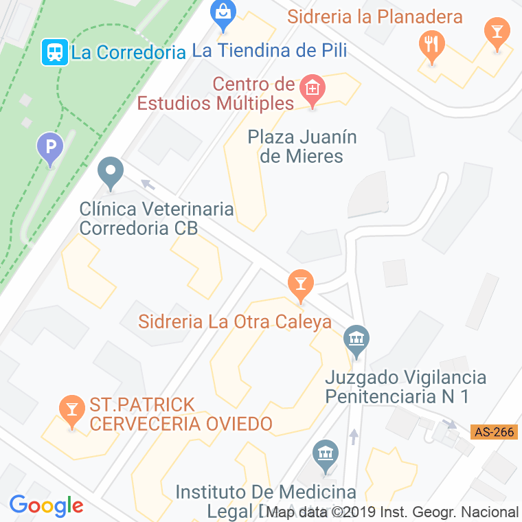 Código Postal calle Jose Martinez "Boton" en Oviedo