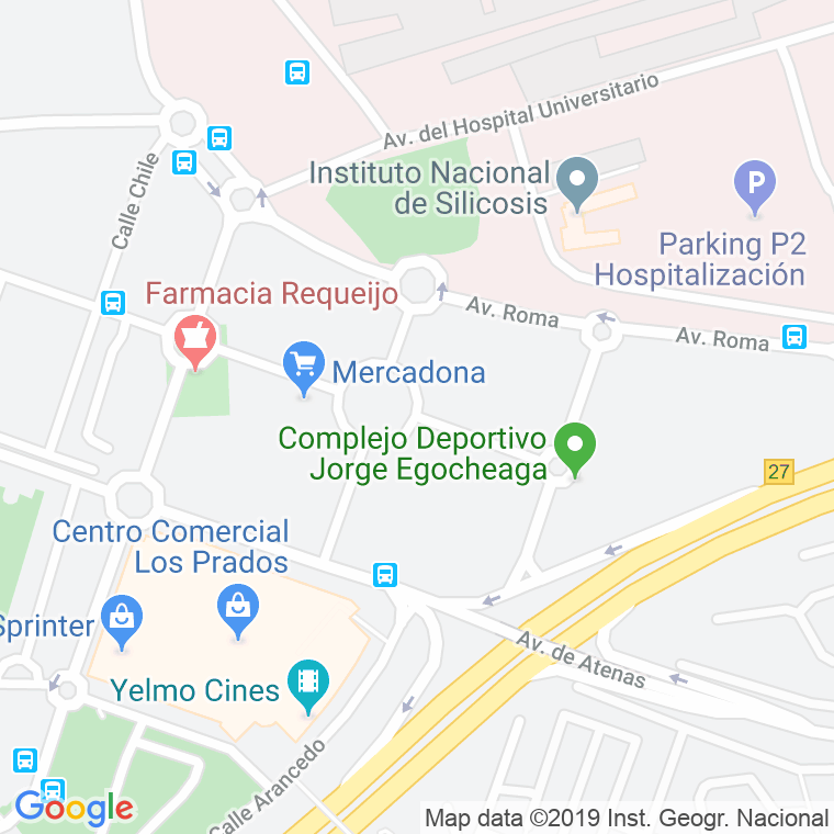 Código Postal calle Lisboa, avenida en Oviedo