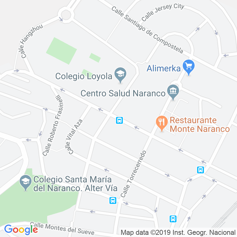 Código Postal calle Menendez Pelayo en Oviedo