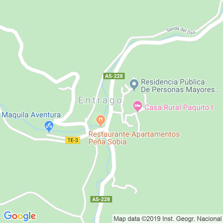 Código Postal de Entrago (Teverga) en Asturias