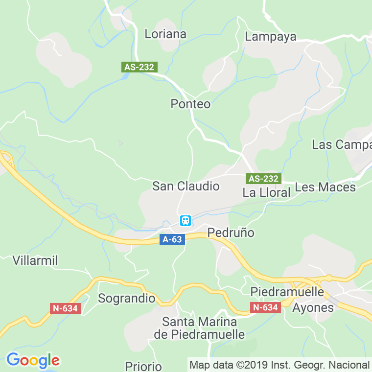 Código Postal de Llama, La (San Claudio) en Asturias