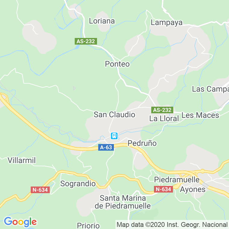 Código Postal de Navaliega (San Claudio) en Asturias