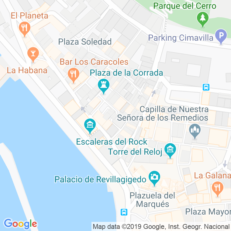 Código Postal calle Cimadevilla, De, callejon en Gijón