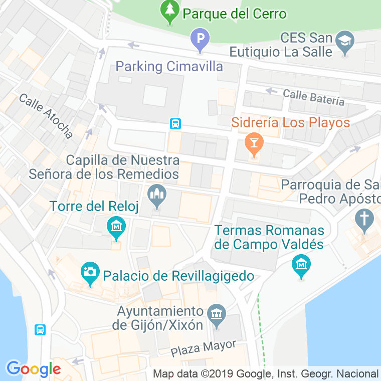 Código Postal calle Cruces en Gijón
