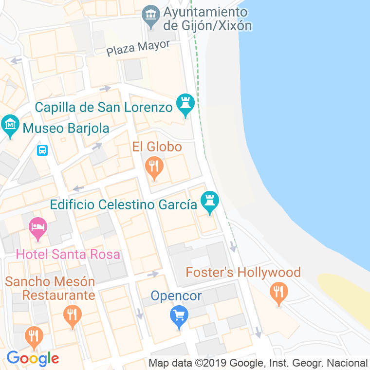 Código Postal calle Julio Somoza en Gijón