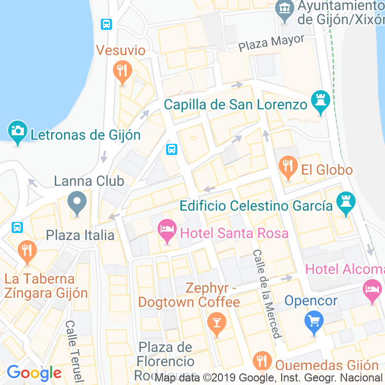 Código Postal calle San Antonio   (Impares Del 19 Al Final) en Gijón