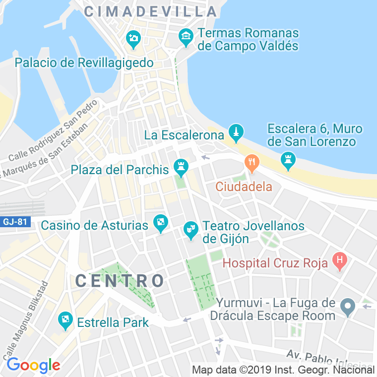 Código Postal calle San Bernardo en Gijón