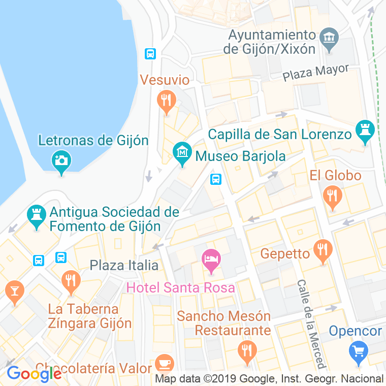 Código Postal calle San Melchor De Quiros en Gijón
