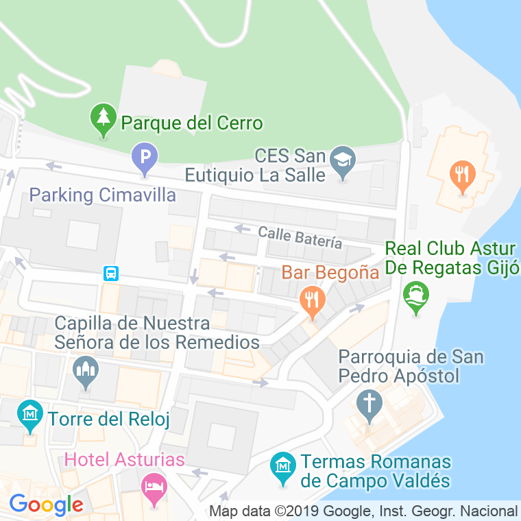 Código Postal calle Santa Candida en Gijón