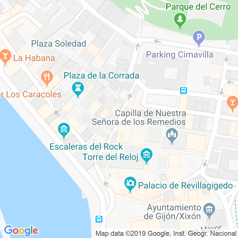 Código Postal calle Vicaria en Gijón