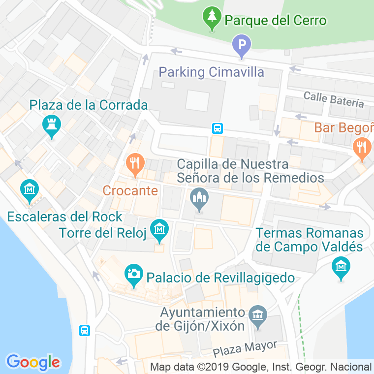 Código Postal calle Vizconde De Campo Grande en Gijón