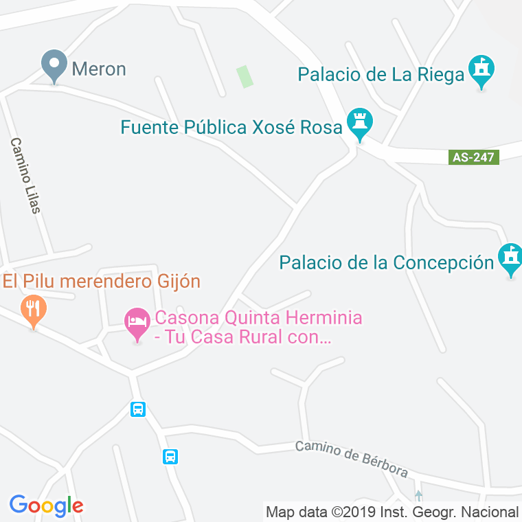 Código Postal calle Geranios, De Los, camino en Gijón