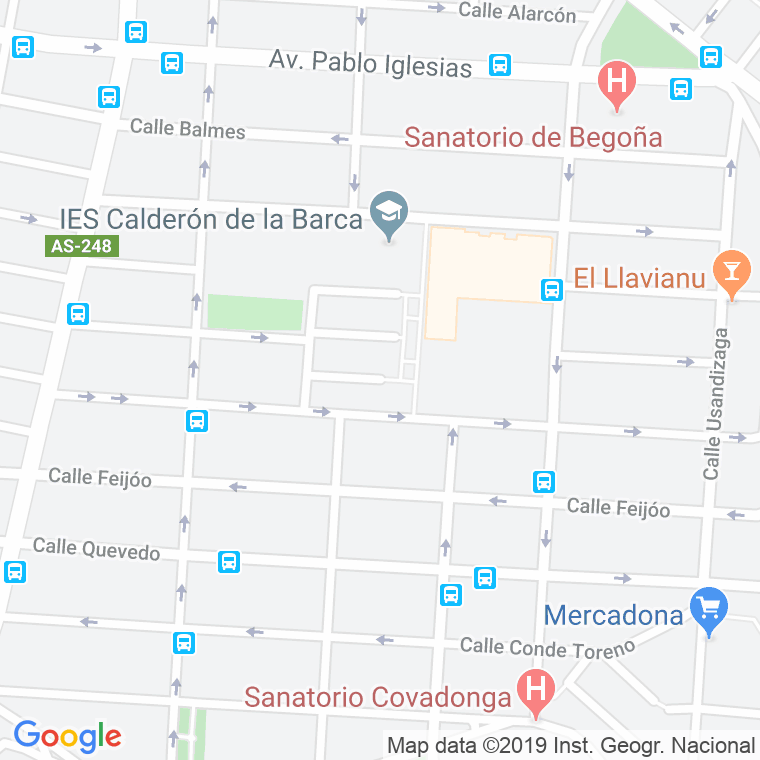 Código Postal calle Albeniz en Gijón