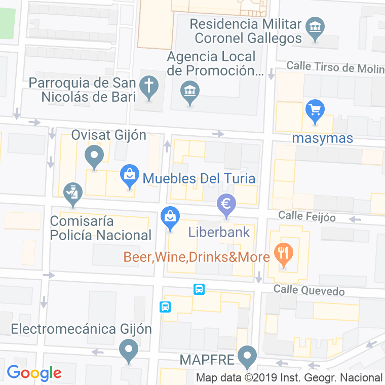 Código Postal calle Guarida, La en Gijón