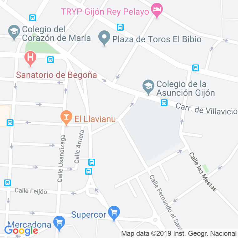 Código Postal calle Isabel La Catolica en Gijón