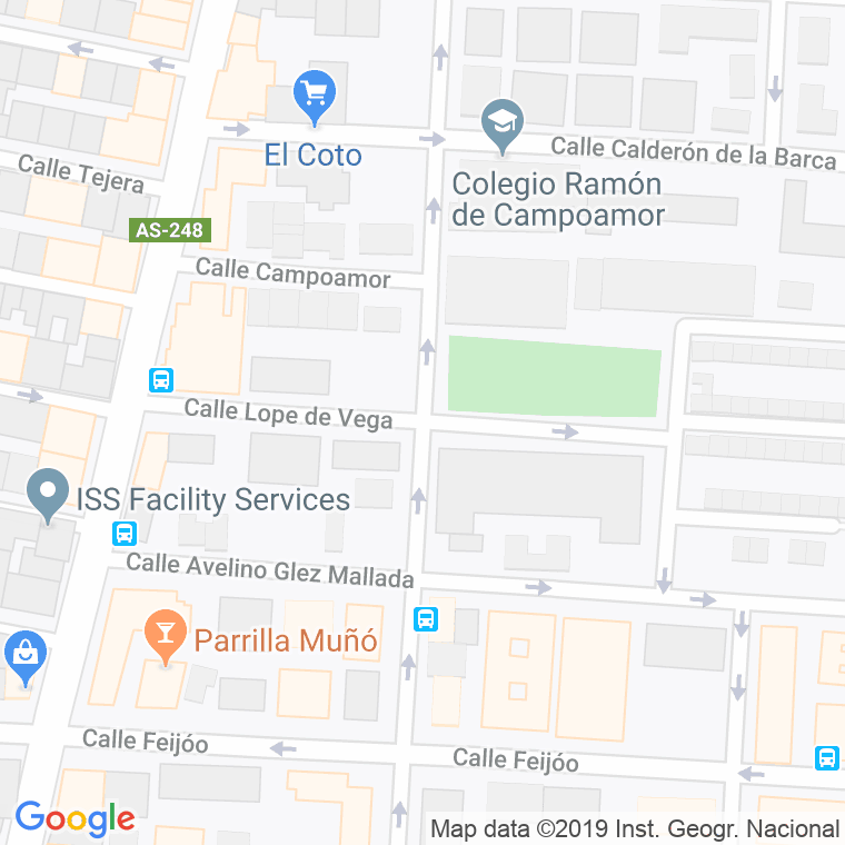 Código Postal calle Lope De Vega en Gijón