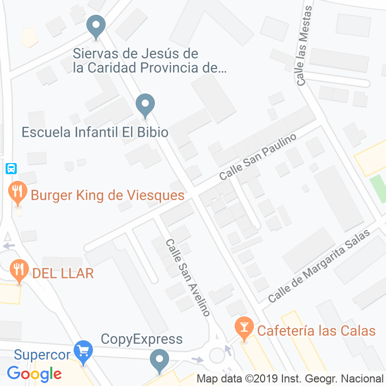 Código Postal calle San Paulino en Gijón