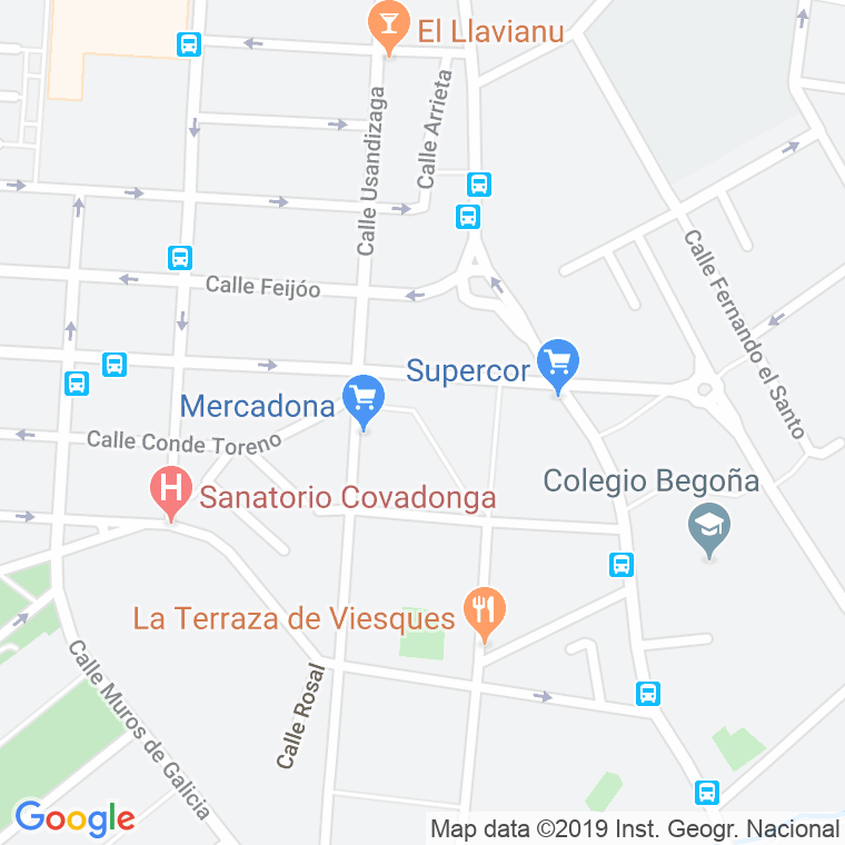 Código Postal calle Torner en Gijón