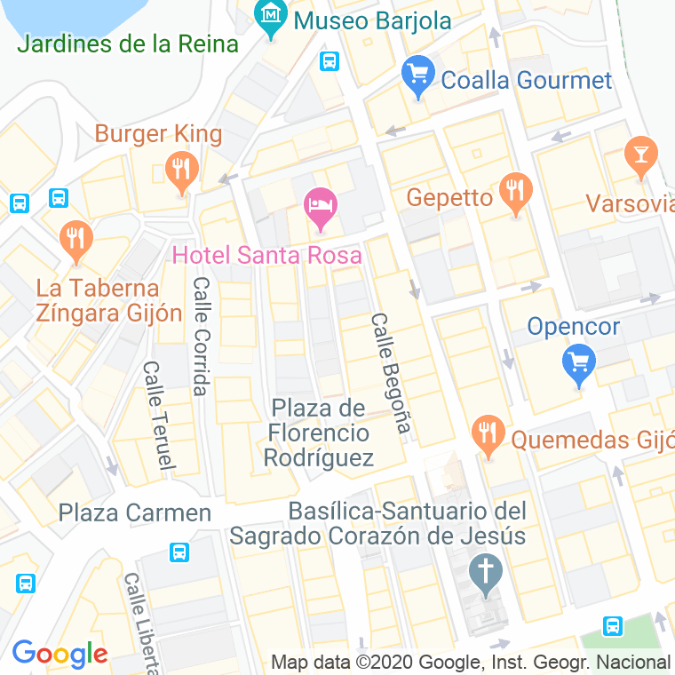 Código Postal calle Espaciosa en Gijón
