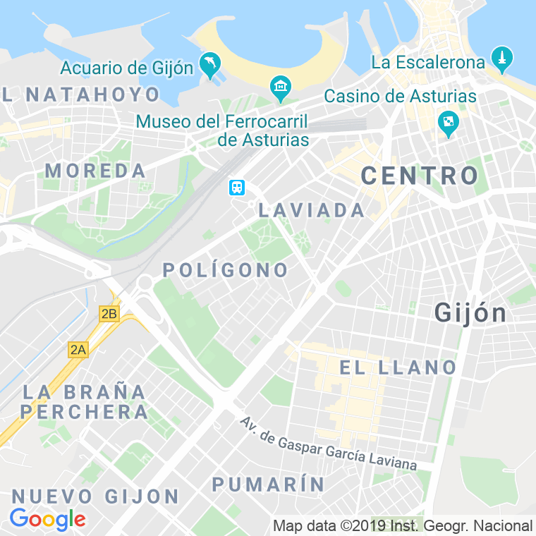Código Postal calle Entrego, El en Gijón