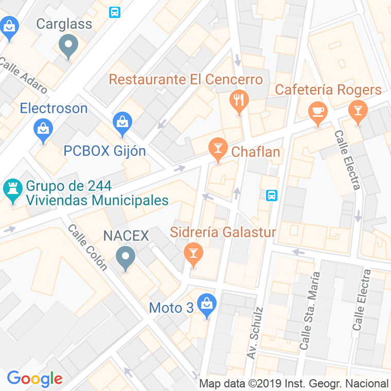 Código Postal calle Becquer en Gijón