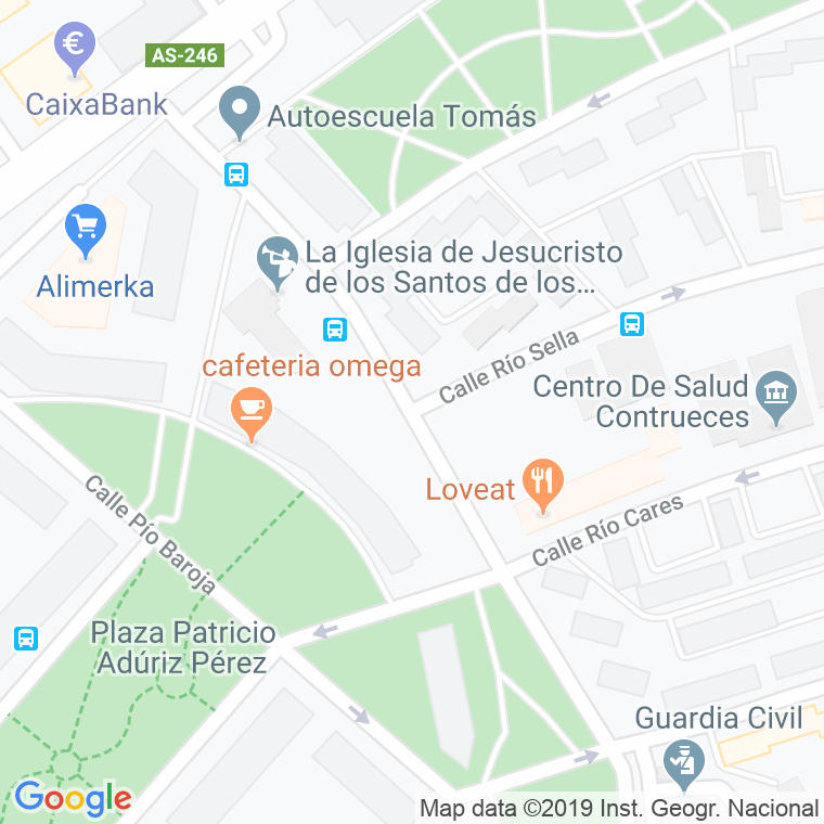 Código Postal calle Irene Fernandez Perera   (Impares Del 1 Al Final) en Gijón