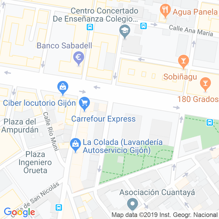 Código Postal calle Niño Jesus   (Pares Del 10 Al Final) en Gijón