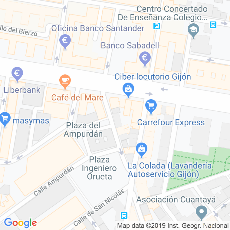Código Postal calle Rio Muni en Gijón