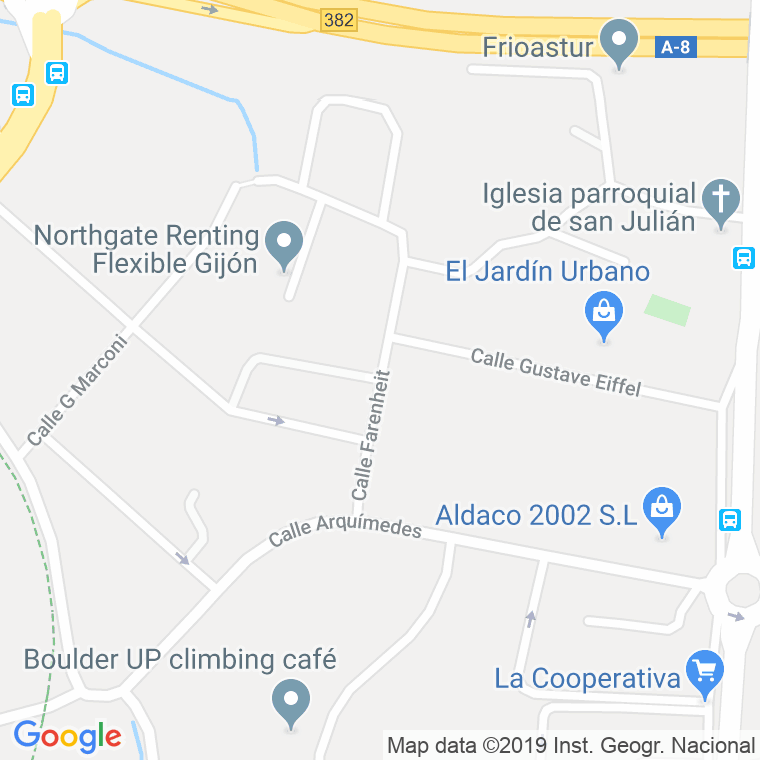 Código Postal calle Farenheit en Gijón