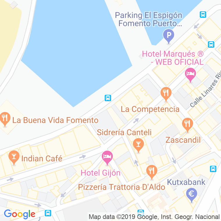 Código Postal calle Llosa en Gijón