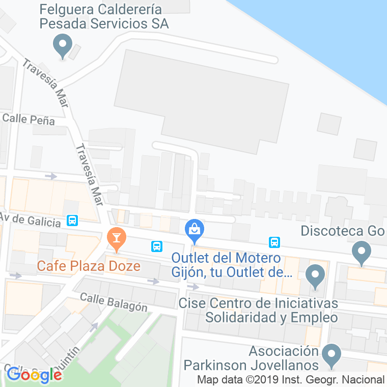 Código Postal calle Atanasio Menendez en Gijón
