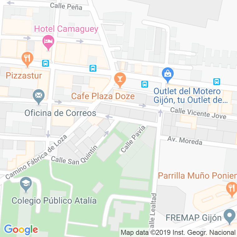Código Postal calle Balagon   (Impares Del 1 Al Final)  (Pares Del 2 Al Final) en Gijón