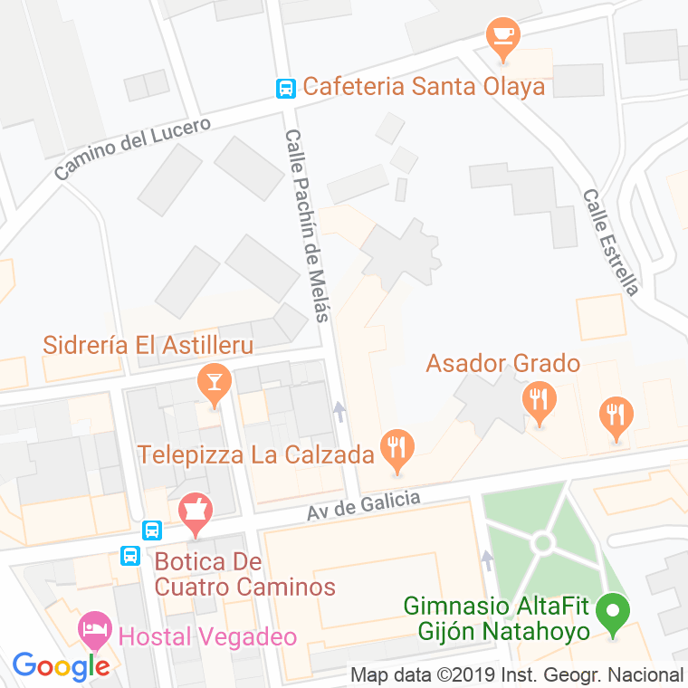 Código Postal calle Estrella, De La en Gijón