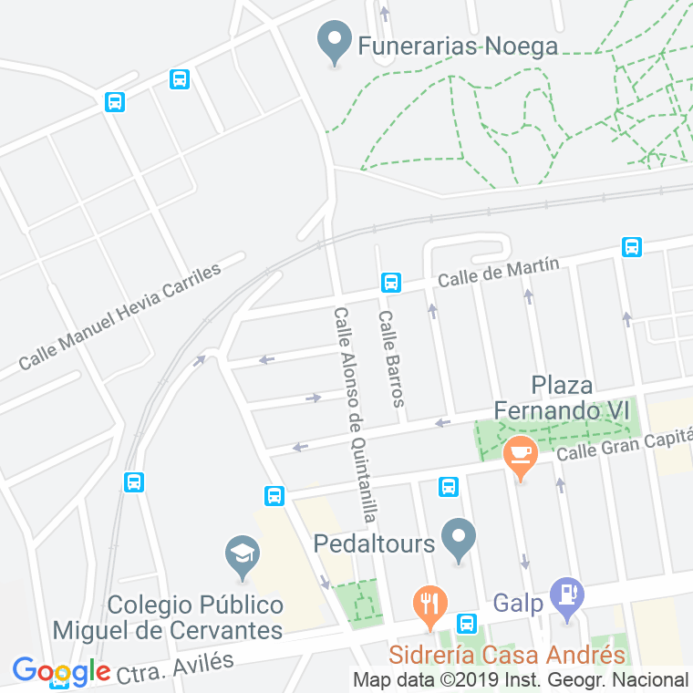 Código Postal calle Hernando De Soto en Gijón