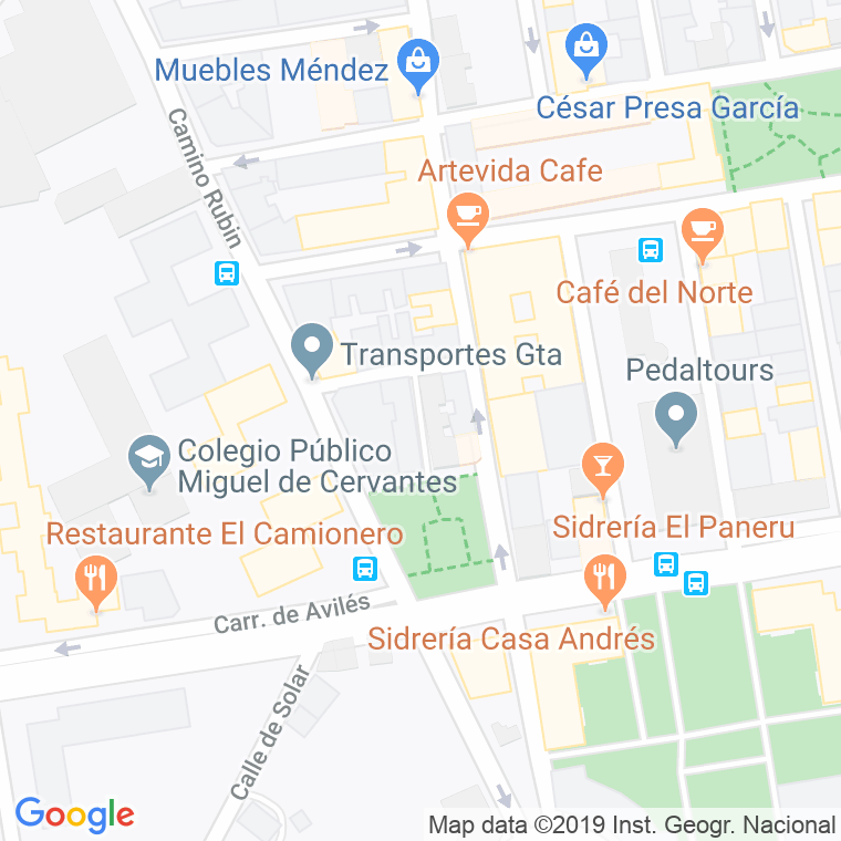 Código Postal calle Orellana en Gijón
