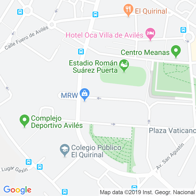 Código Postal calle Juan Ochoa en Avilés