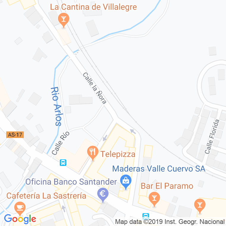 Código Postal calle ÑOra, La (Corvera) en Avilés