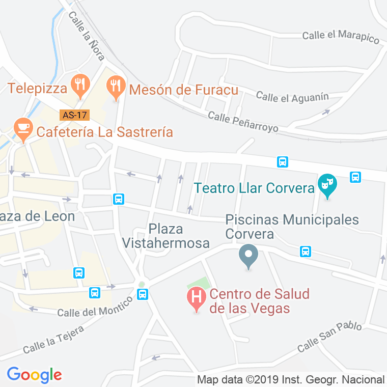 Código Postal calle Sebastian Miranda (Corvera) en Avilés