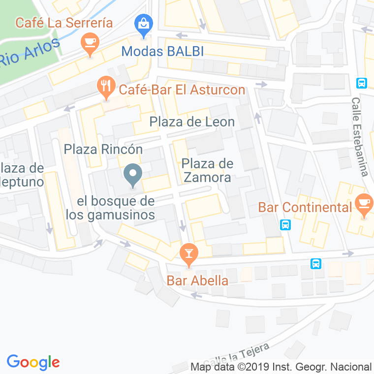 Código Postal calle Zamora (Corvera), plaza en Avilés