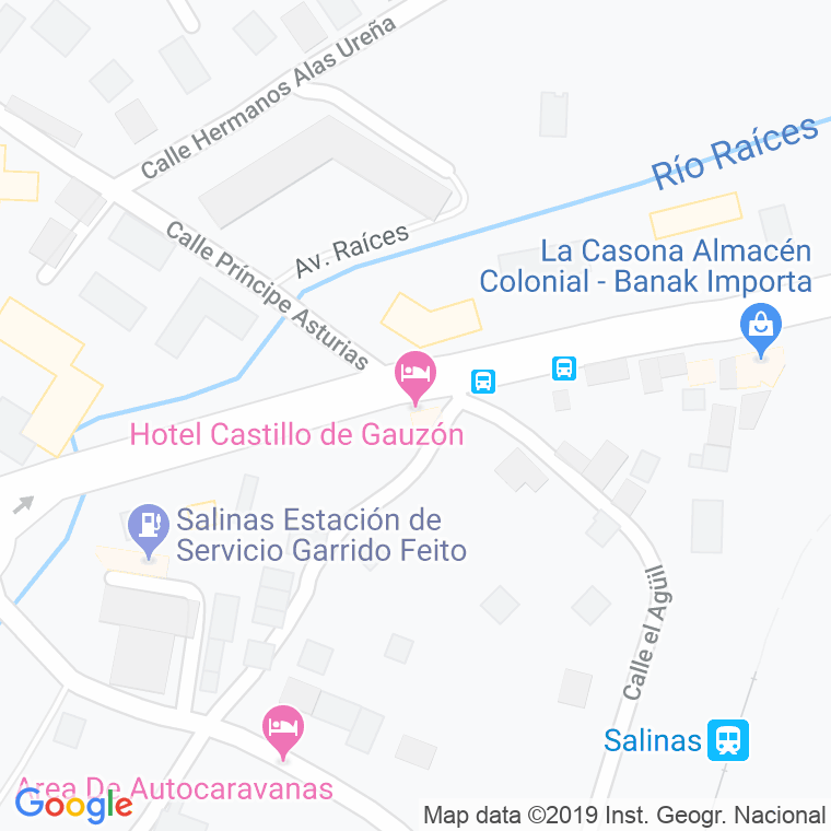 Código Postal calle Hoteles, Los (Castrillon) en Avilés