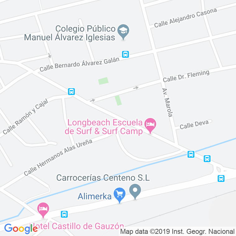 Código Postal calle Piñole (Castrillon) en Avilés