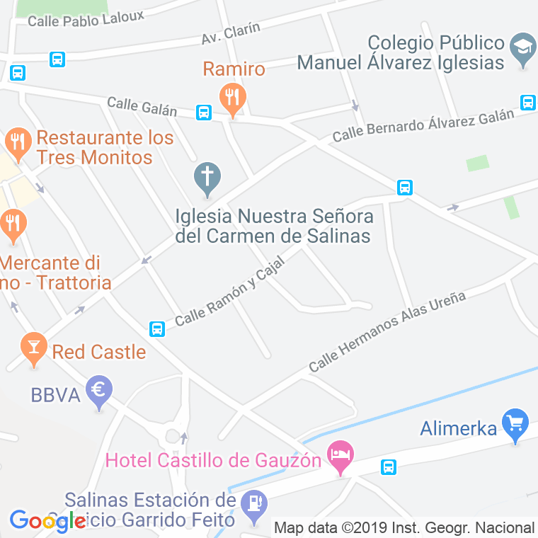 Código Postal calle Ramon Y Cajal (Castrillon) en Avilés