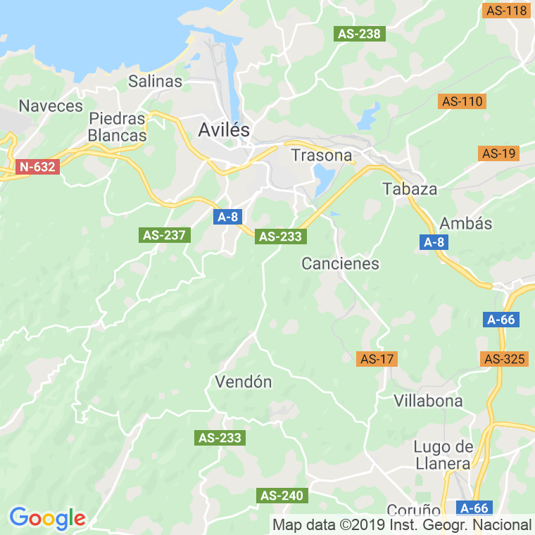Código Postal de Cabaña, La (Corvera) en Asturias