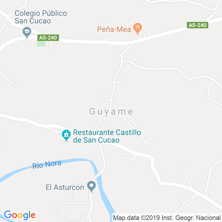 Código Postal de Guyame en Asturias