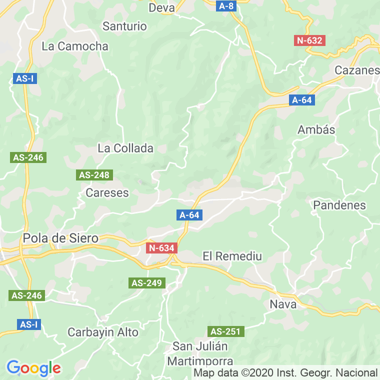 Código Postal de Cigueta, La en Asturias